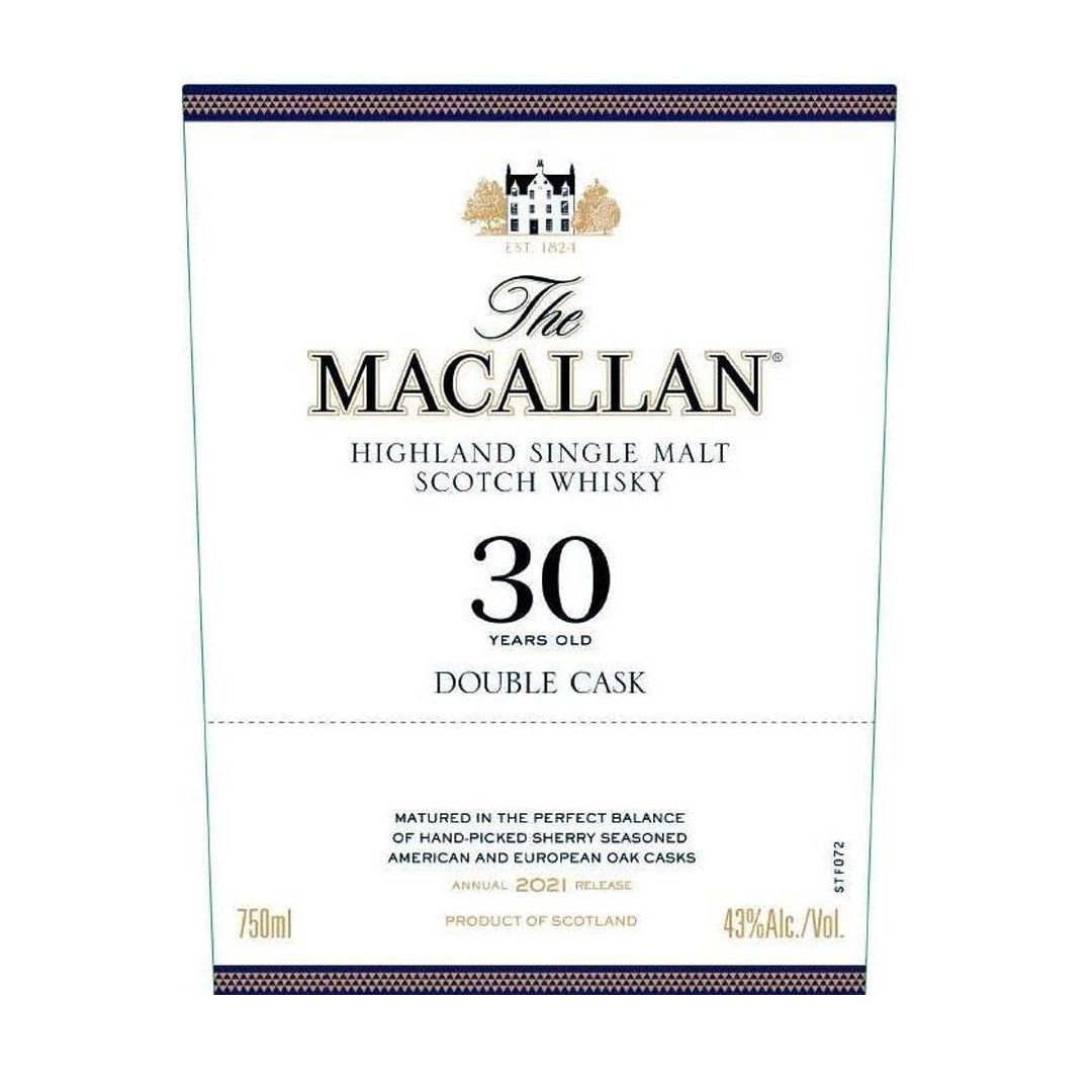 The Macallan 30 Year Old Double Cask Single Malt Scotch Whisky The Macallan