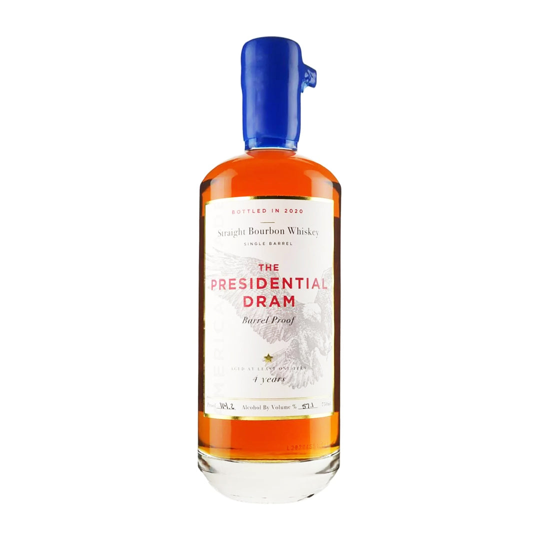 The Presidential Dram 4 Year Old Bourbon Straight Bourbon Whiskey Proof and Wood