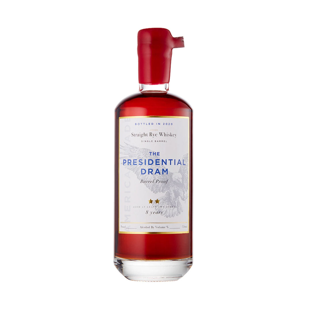 The Presidential Dram 8 Year Old Rye Straight Rye Whiskey Proof and Wood