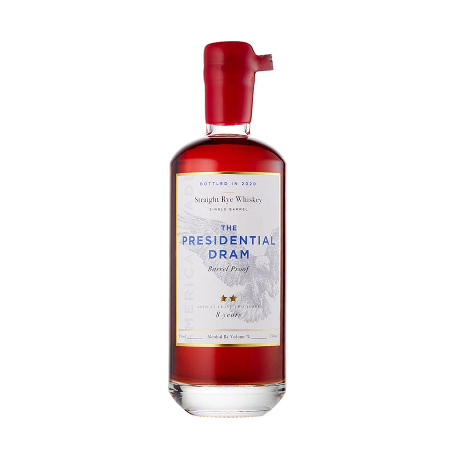 The Presidential Dram 8 Year Old Rye Straight Rye Whiskey Proof and Wood