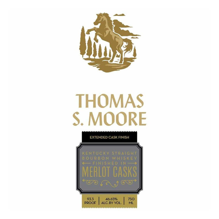Thomas S. Moore Extended Cask Finish Bourbon Finished In Merlot Casks Kentucky Straight Bourbon Whiskey Thomas S. Moore