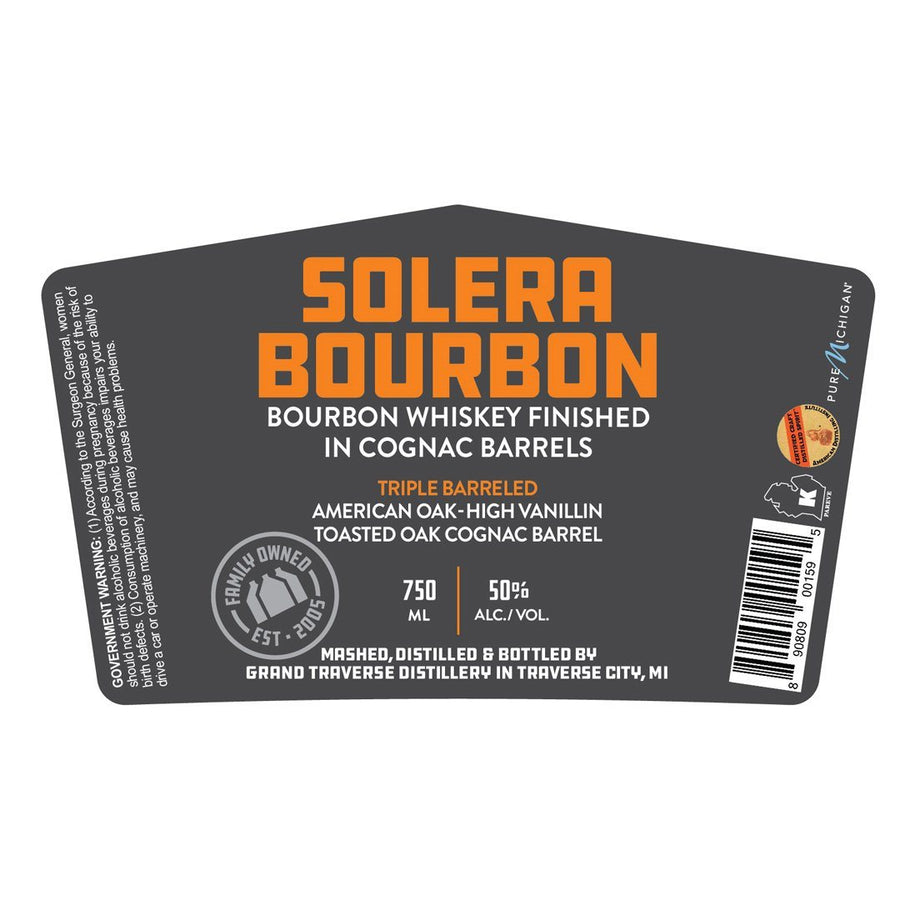 Traverse City Solera Bourbon Bourbon Whiskey Traverse City Whiskey Co.