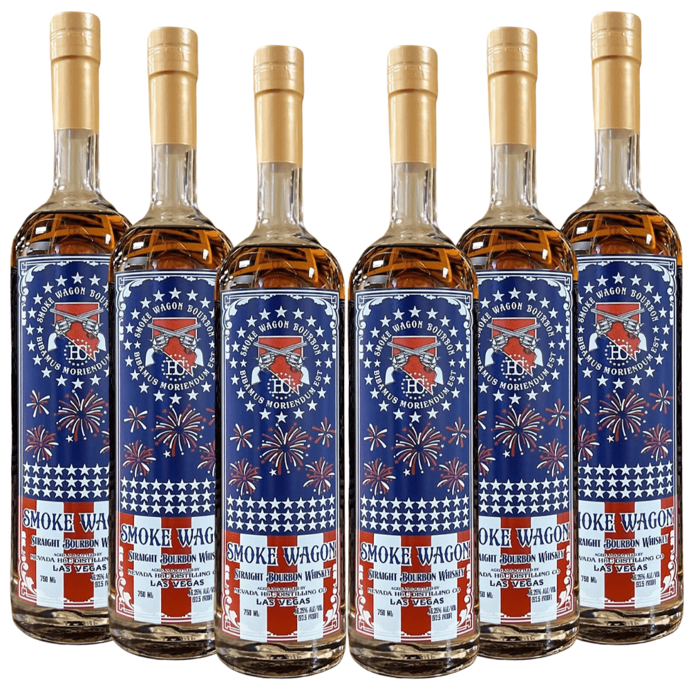 Smoke Wagon Straight Bourbon Whiskey July 4th Edition 2023 Straight Bourbon Whiskey Smoke Wagon Bourbon 6 Pack