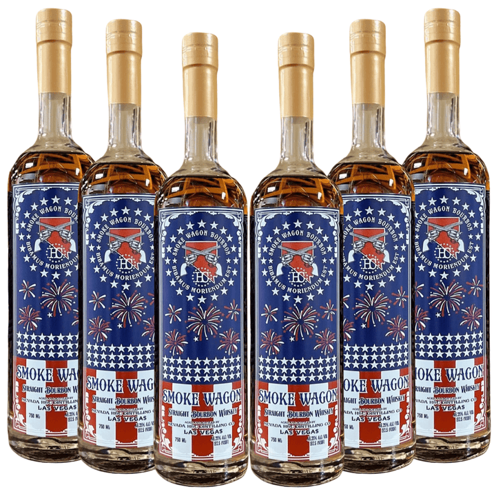 Smoke Wagon Straight Bourbon Whiskey July 4th Edition 2023 Straight Bourbon Whiskey Smoke Wagon Bourbon 6 Pack
