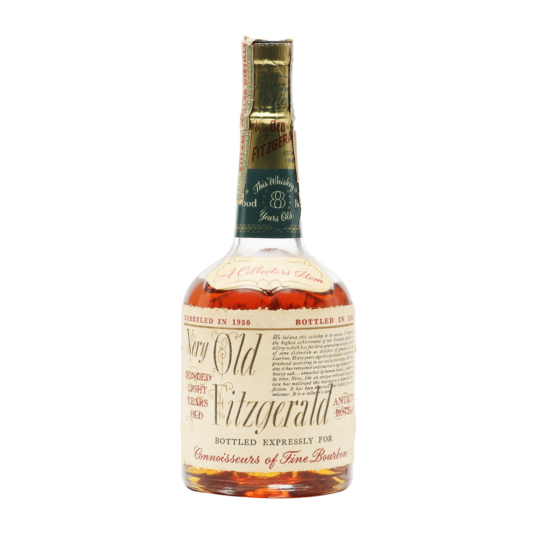Very Old Fitzgerald 1950s Bottling Bonded 8 Year Old Kentucky Straight Bourbon Whiskey Old Fitzgerald