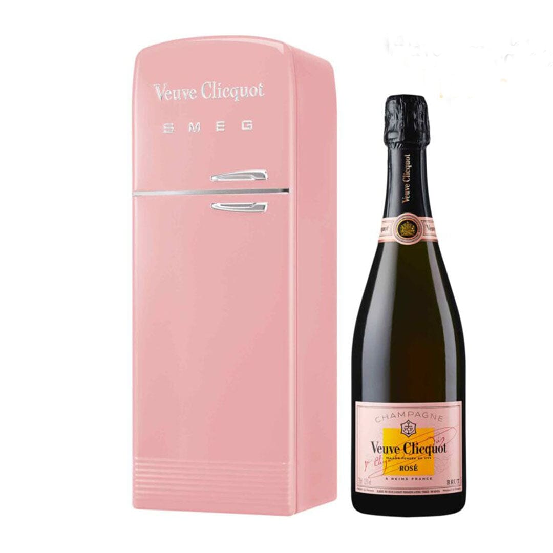 Veuve Clicquot Brut Rose With Smeg Fridge Gift Box Champagne Veuve Clicquot