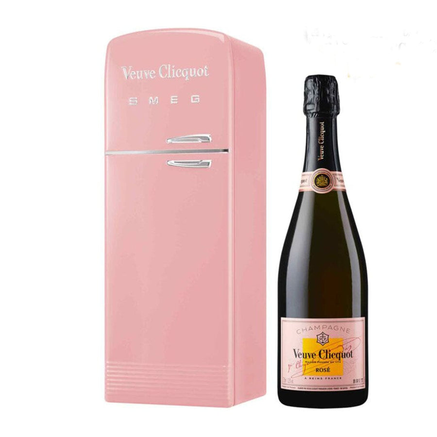 Veuve Clicquot Brut Rose With Smeg Fridge Gift Box Champagne Veuve Clicquot