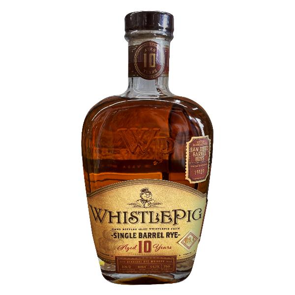 WhistlePig 10-year San Diego Barrel Boys Single Barrel Rye Whiskey 17-year Rye Whiskey WhistlePig