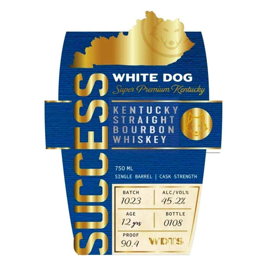 White Dog Success Bourbon Kentucky Straight Bourbon Whiskey White Dog