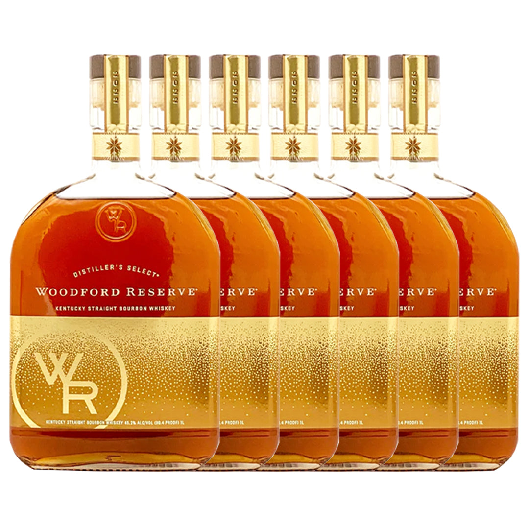 Woodford Reserve 2022 Holiday Edition 1L Kentucky Straight Bourbon Whiskey Woodford Reserve 6 Pack