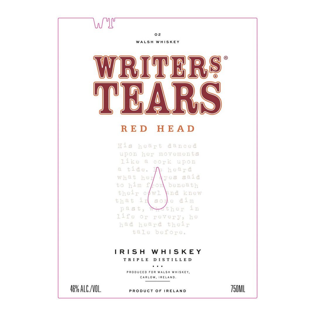 Writer's Tears Red Head Irish Whisky Irish whiskey Writers Tears