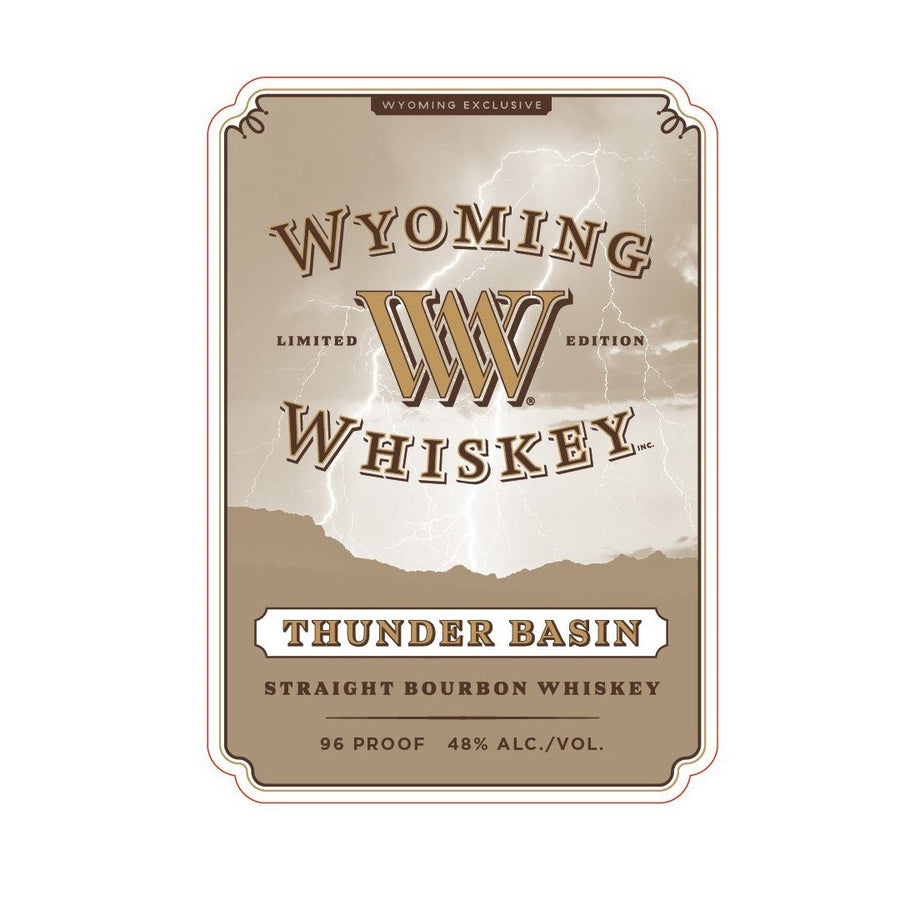 Wyoming Whiskey Thunder Basin Staight Bourbon Whiskey Wyoming Whiskey