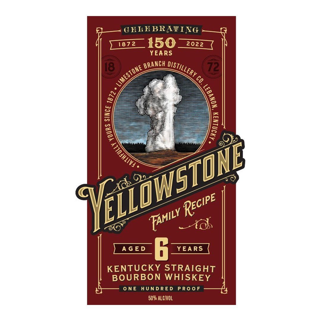 Yellowstone 150 Year Anniversary 6 Year Old Bourbon Kentucky Straight Bourbon Whiskey Yellowstone