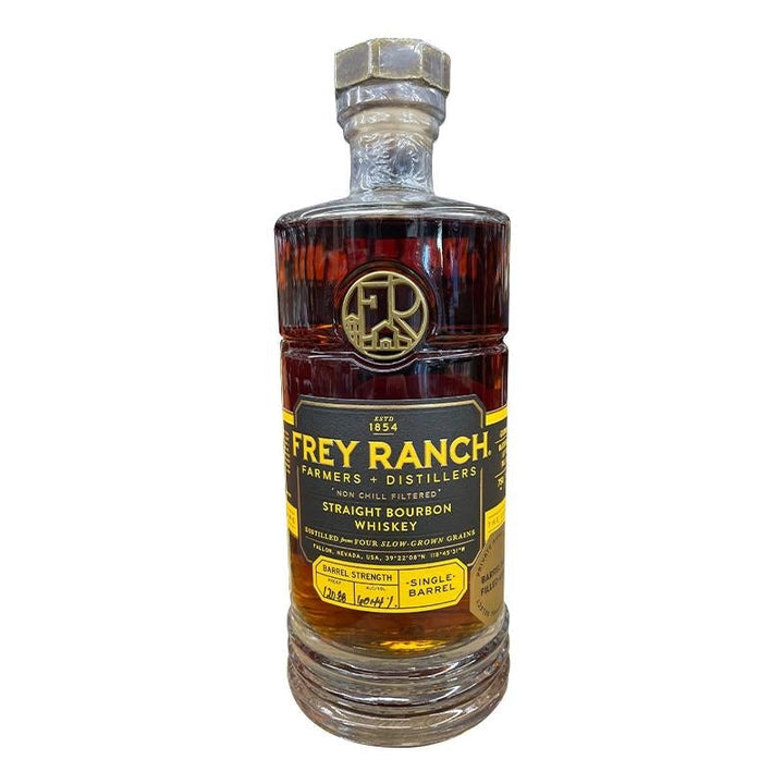 Frey Ranch "SDBB" Single Barrel Barrel Strength "Black and Yellow" Bourbon Whiskey Frey Ranch