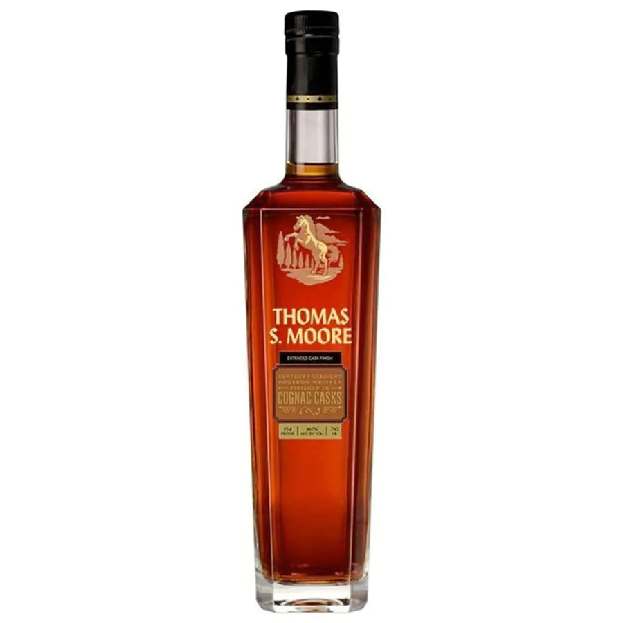 Thomas S. Moore Extended Cask Finish Bourbon Finished In Cognac Casks Kentucky Straight Bourbon Whiskey Thomas S. Moore