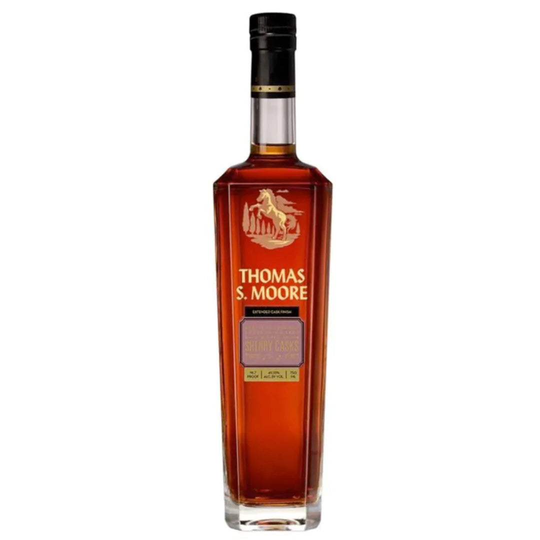 Thomas S. Moore Extended Cask Finish Bourbon Finished In Sherry Casks Kentucky Straight Bourbon Whiskey Thomas S. Moore