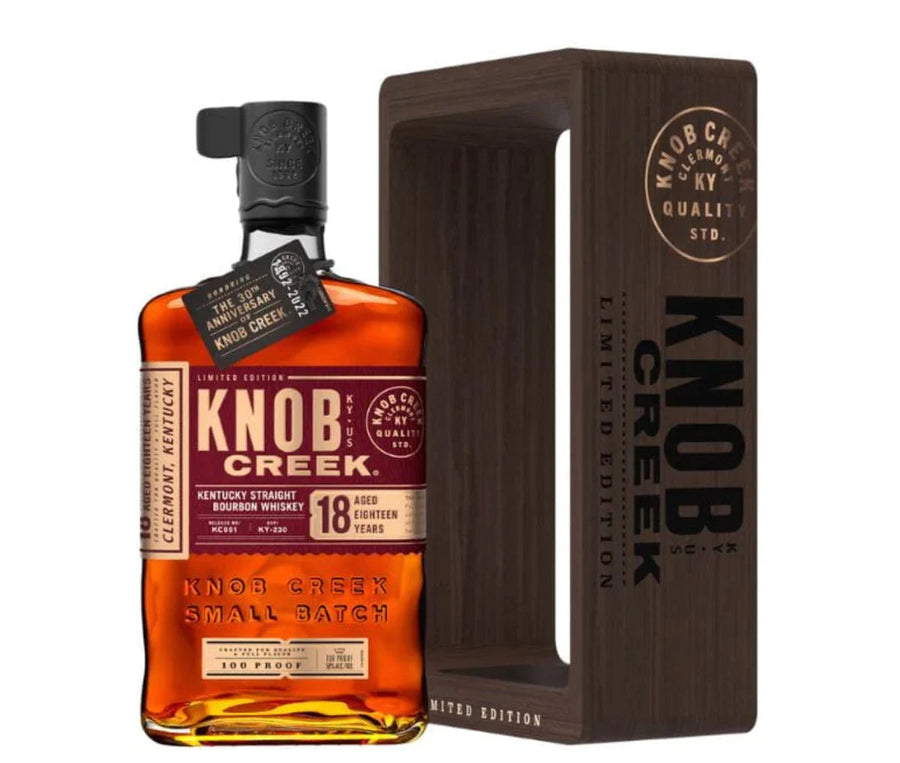 Knob Creek 18 Year Old Bourbon Kentucky Straight Bourbon Whiskey Knob Creek
