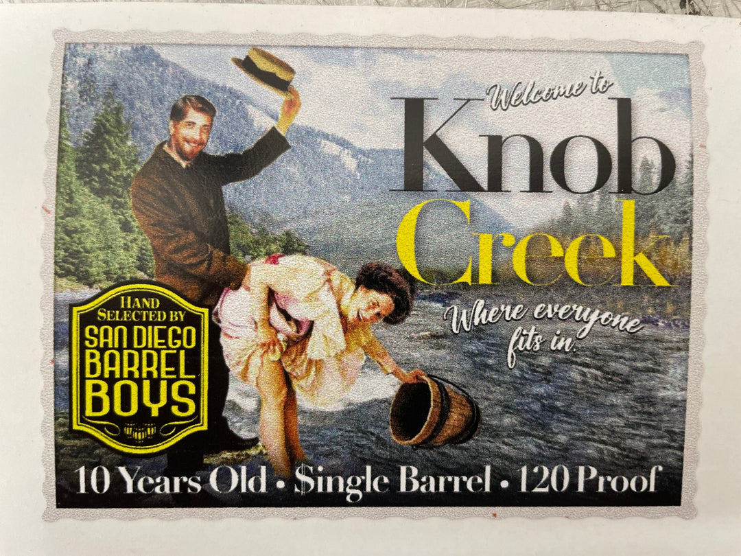 Knob Creek "SDBB" Single Barrel Select Bourbon #4 Bourbon Whiskey Knob Creek