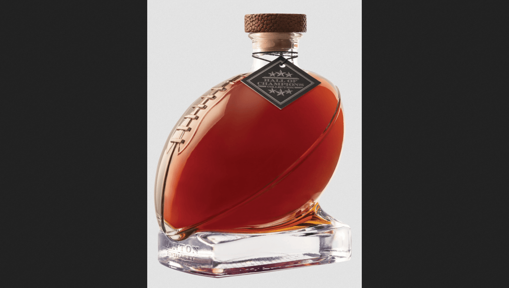 Cooperstown Distillery Canton Football Decanter Bourbon Whiskey