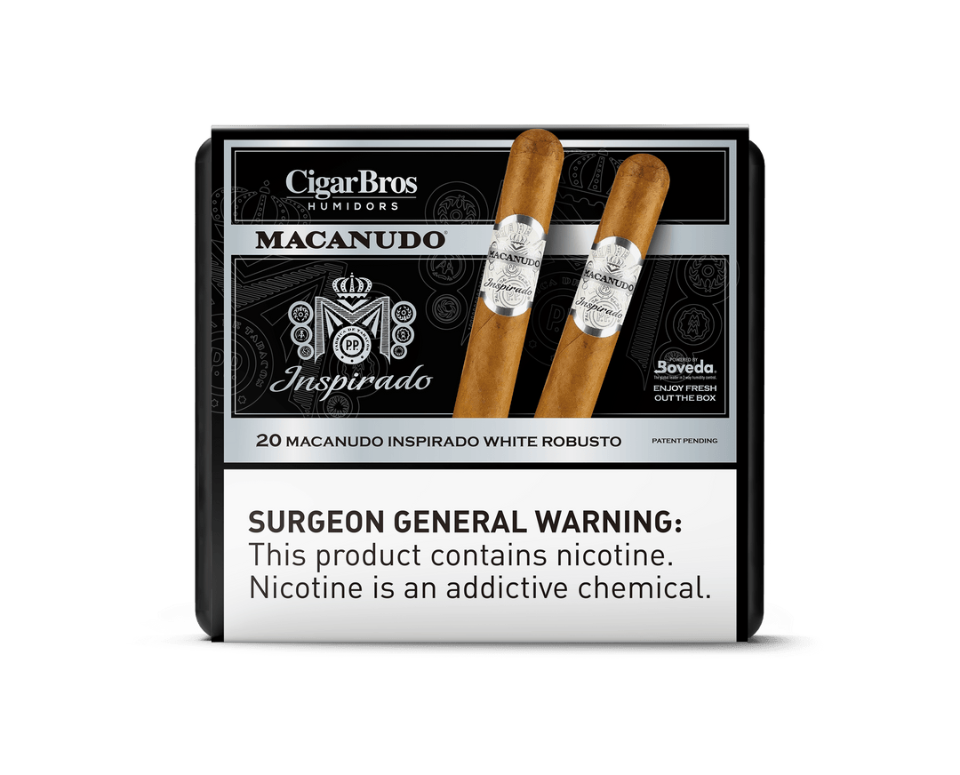 Macanudo Inspirado By CigarBros Cigars CigarBros 20ct Macanudo Inspirado White + 9% Discount + FREE Humidor 