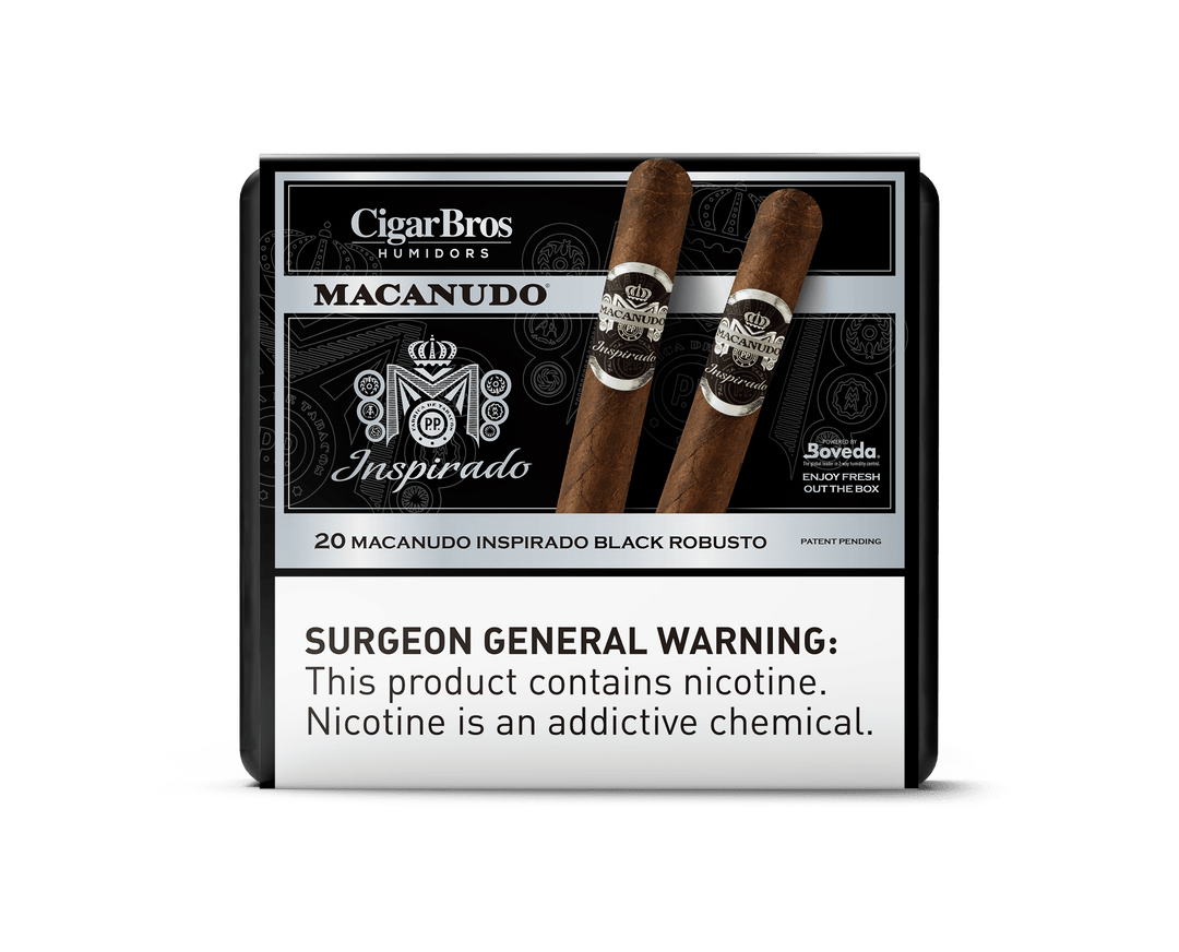 Macanudo Inspirado By CigarBros Cigars CigarBros 20ct Macanudo Inspirado Black + 9% Discount + FREE Humidor 