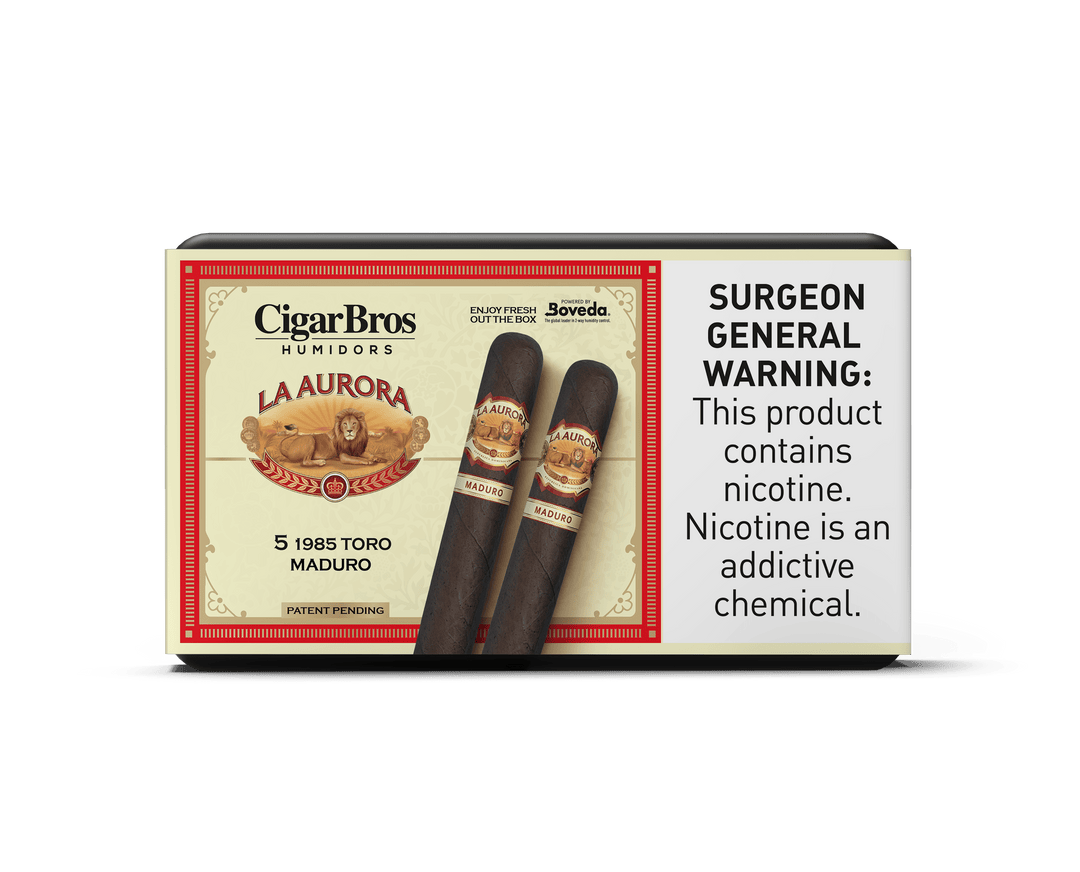 La Aurora by CigarBros Cigars CigarBros 5ct La Aurora 1985 Toro Maduro + 5% Discount + FREE Humidor 