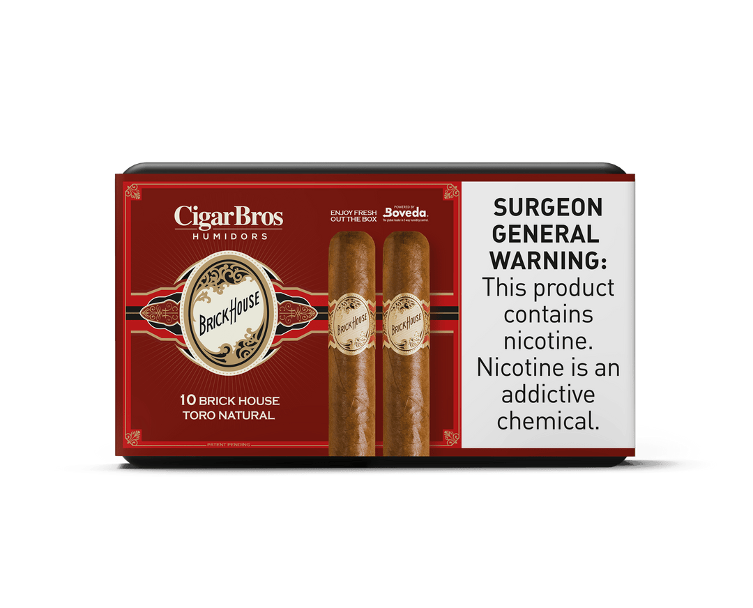 Brickhouse by CigarBros Cigars CigarBros 10ct Brickhouse Toro Classic + 7% Discount + FREE Humidor 