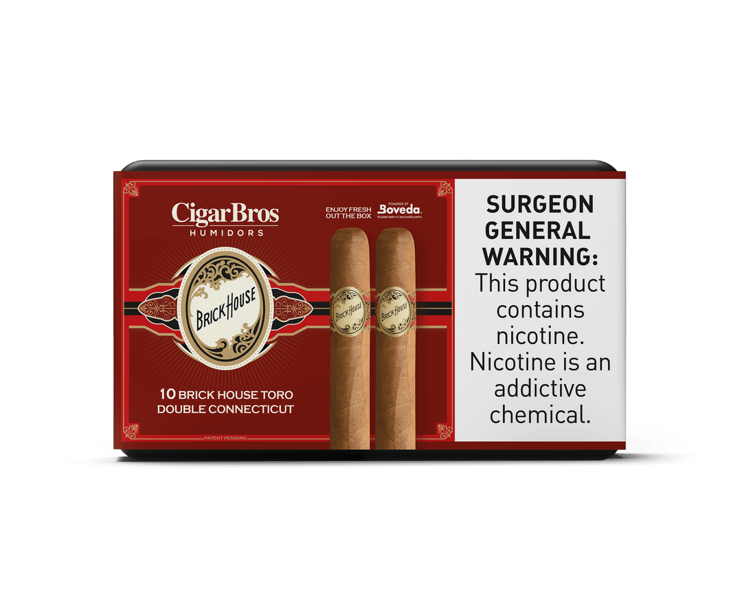 Brickhouse by CigarBros Cigars CigarBros 10ct Brickhouse Double Connecticut + 7% Discount + FREE Humidor 