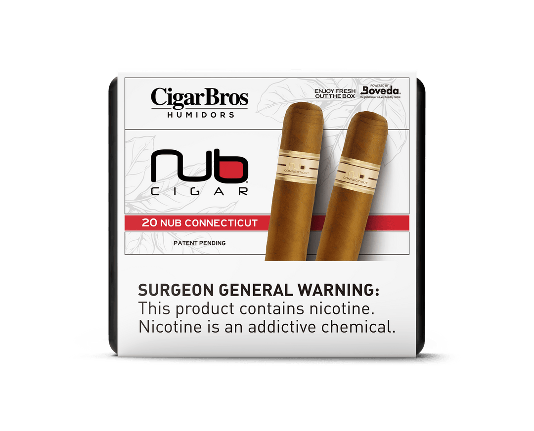 Nub by CigarBros Cigars CigarBros 20ct Nub Connecticut + 9% Discount + FREE Humidor 