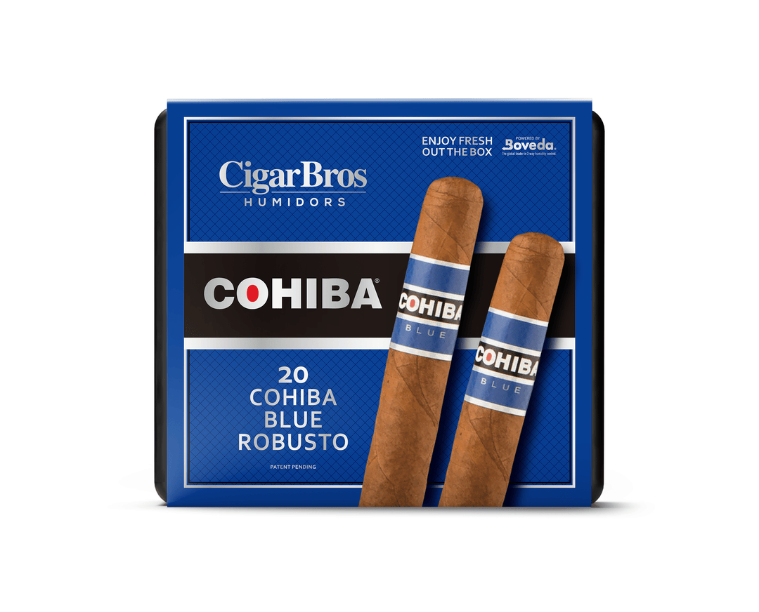 Cohiba Blue By CigarBros Cigars CigarBros 20ct Cohiba Blue Robusto + 9% Discount + FREE Humidor 