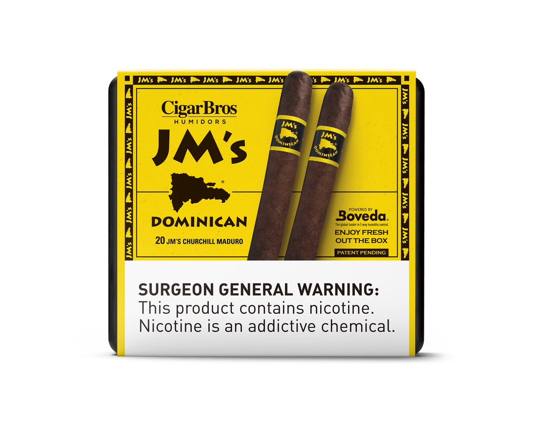 JM's by CigarBros Cigars CigarBros 20ct JM's Dominican Churchill Maduro + 9% Discount + FREE Humidor 