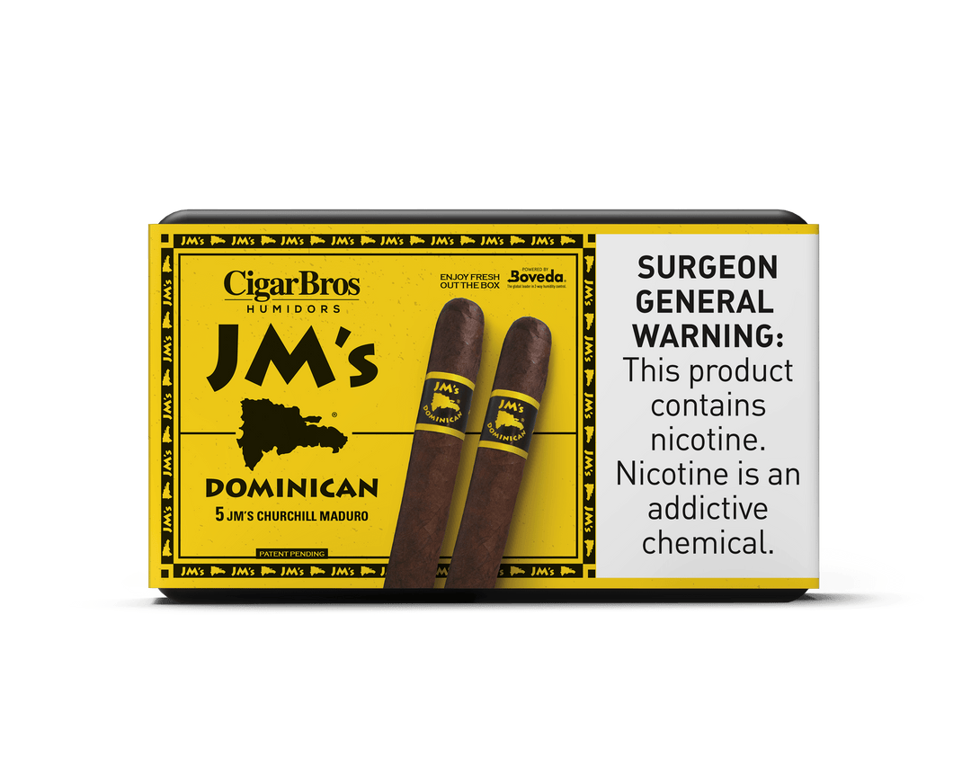 JM's by CigarBros Cigars CigarBros 5ct JM's Dominican Churchill Maduro + 5% Discount + FREE Humidor 
