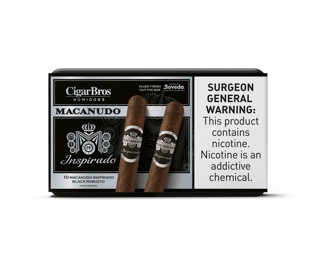 Macanudo Inspirado By CigarBros Cigars CigarBros 10ct Macanudo Inspirado Black + 7% Discount + FREE Humidor 
