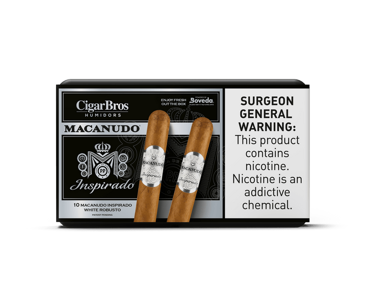 Macanudo Inspirado By CigarBros Cigars CigarBros 10ct Macanudo Inspirado White + 7% Discount + FREE Humidor 