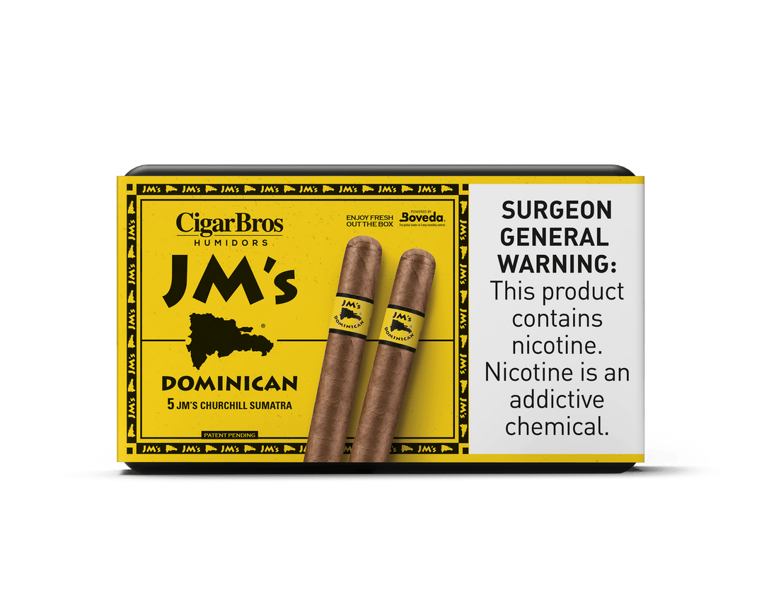 JM's by CigarBros Cigars CigarBros 5ct JM's Dominican Churchill Sumatra + 5% Discount + FREE Humidor 