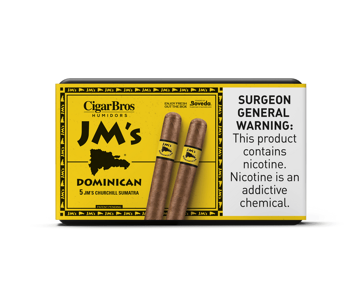 JM's by CigarBros Cigars CigarBros 5ct JM's Dominican Churchill Sumatra + 5% Discount + FREE Humidor 