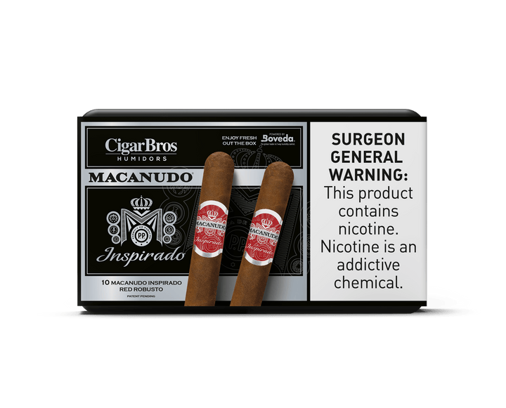 Macanudo Inspirado By CigarBros Cigars CigarBros 10ct Macanudo Inspirado Red + 7% Discount + FREE Humidor 
