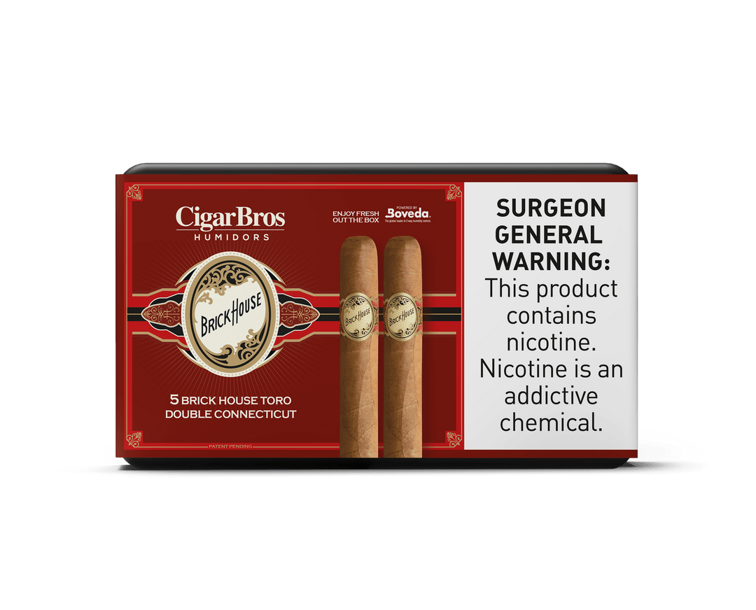 Brickhouse by CigarBros Cigars CigarBros 5ct Brickhouse Double Connecticut + 5% Discount + FREE Humidor 