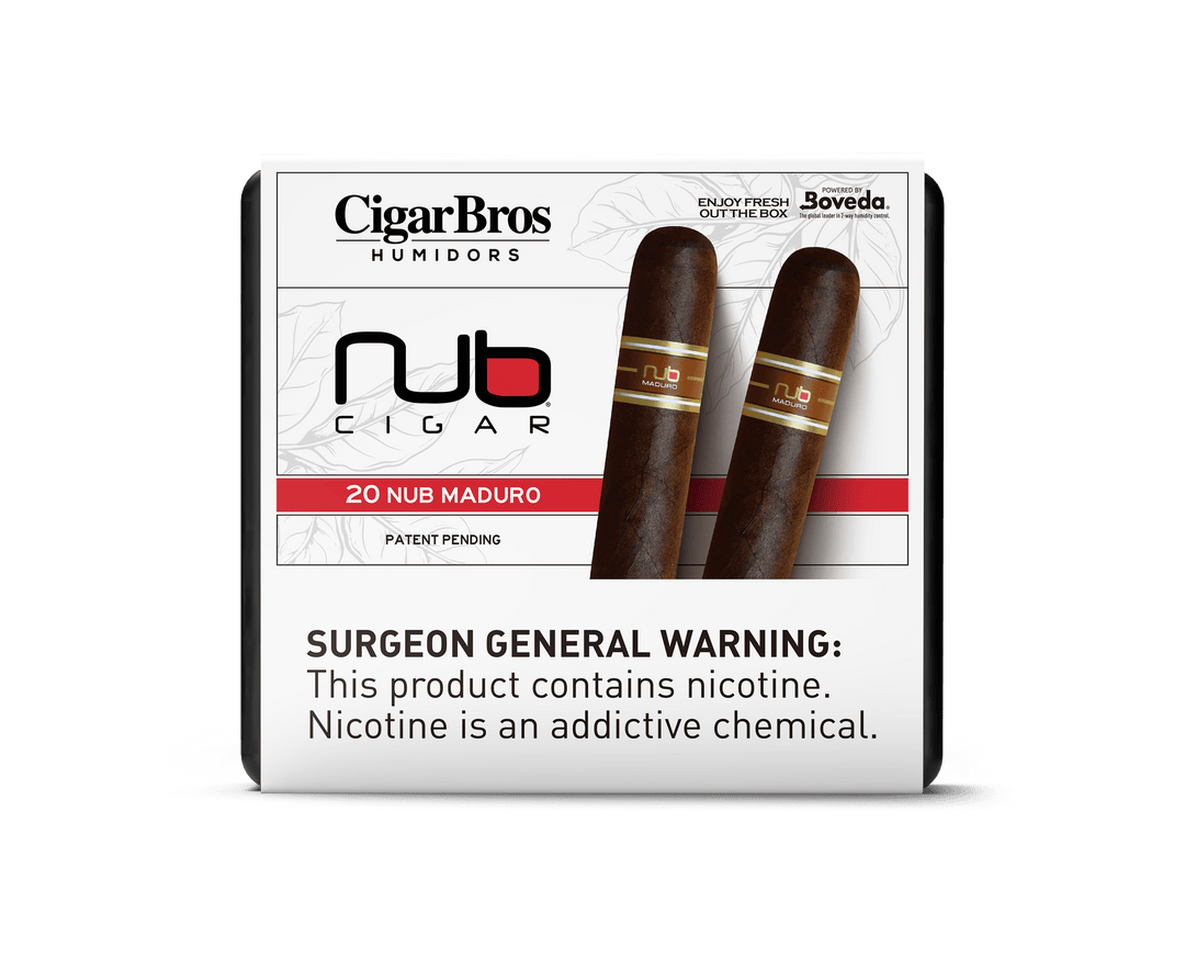 Nub by CigarBros Cigars CigarBros 20ct Nub Maduro + 9% Discount + FREE Humidor 
