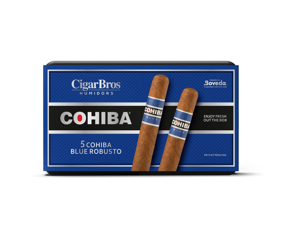 Cohiba Blue By CigarBros Cigars CigarBros 5ct Cohiba Blue Robusto + 5% Discount + FREE Humidor 