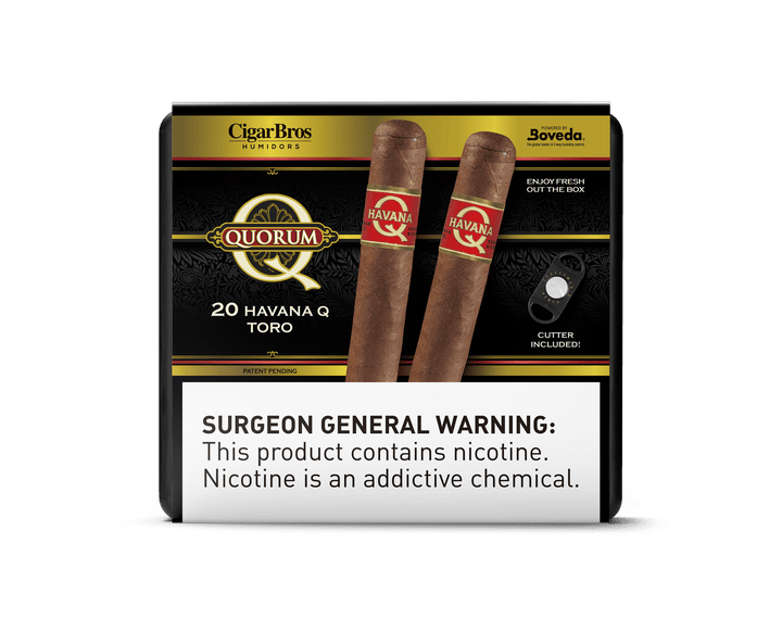 Quorum by CigarBros Cigars CigarBros 20ct Quorum Havana Q + 9% Discount + FREE Humidor 