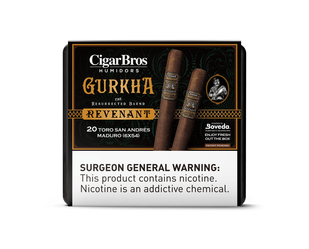 Gurkha by CigarBros Cigars CigarBros 20ct Gurkha Revenant San Andres Mad + 9% Discount + FREE Humidor 