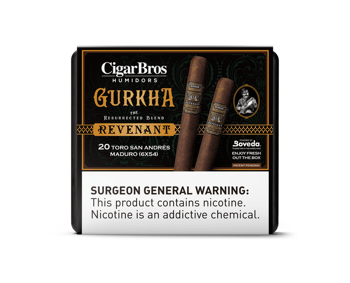 Gurkha by CigarBros Cigars CigarBros 20ct Gurkha Revenant San Andres Mad + 9% Discount + FREE Humidor 
