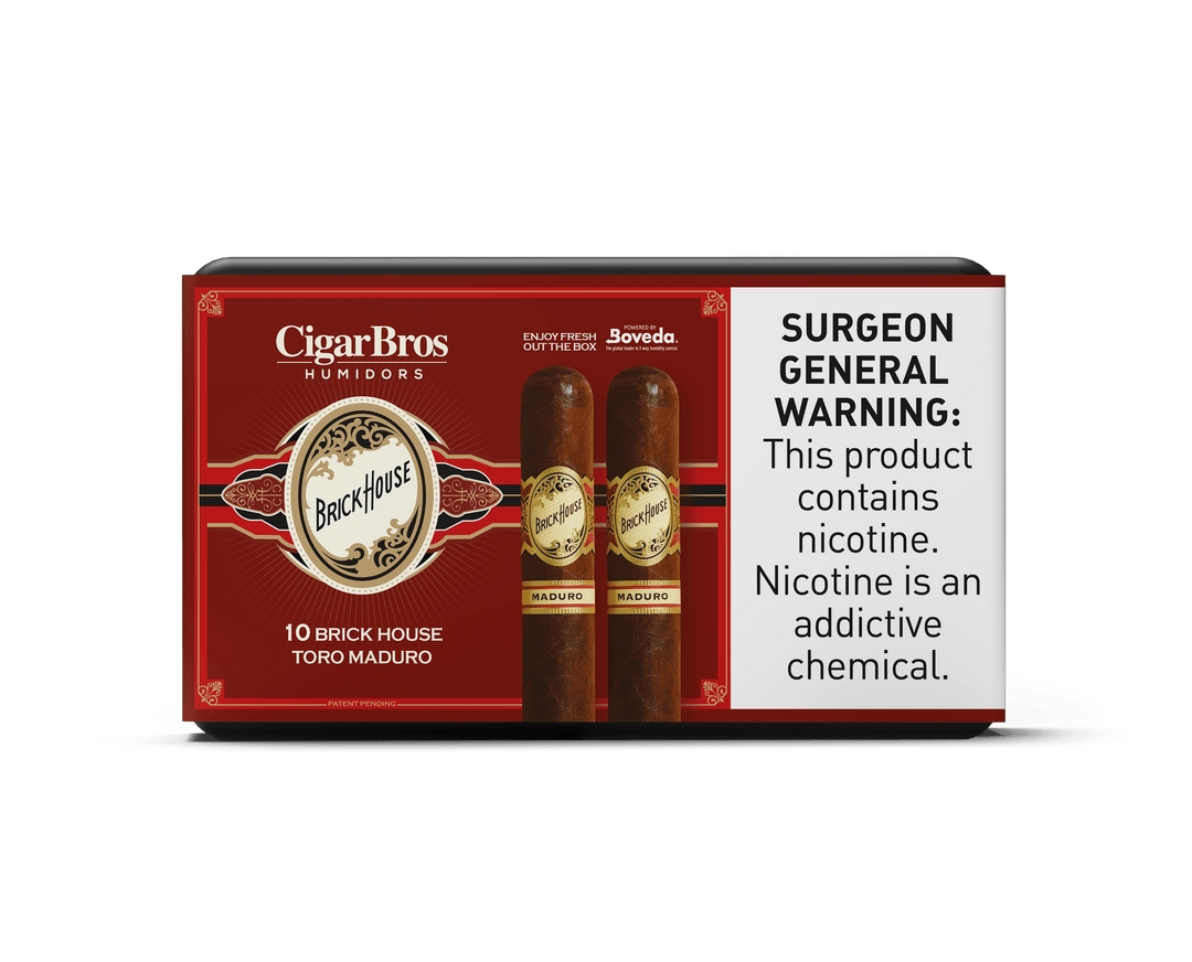 Brickhouse by CigarBros Cigars CigarBros 10ct Brickhouse Toro Maduro + 7% Discount + FREE Humidor 