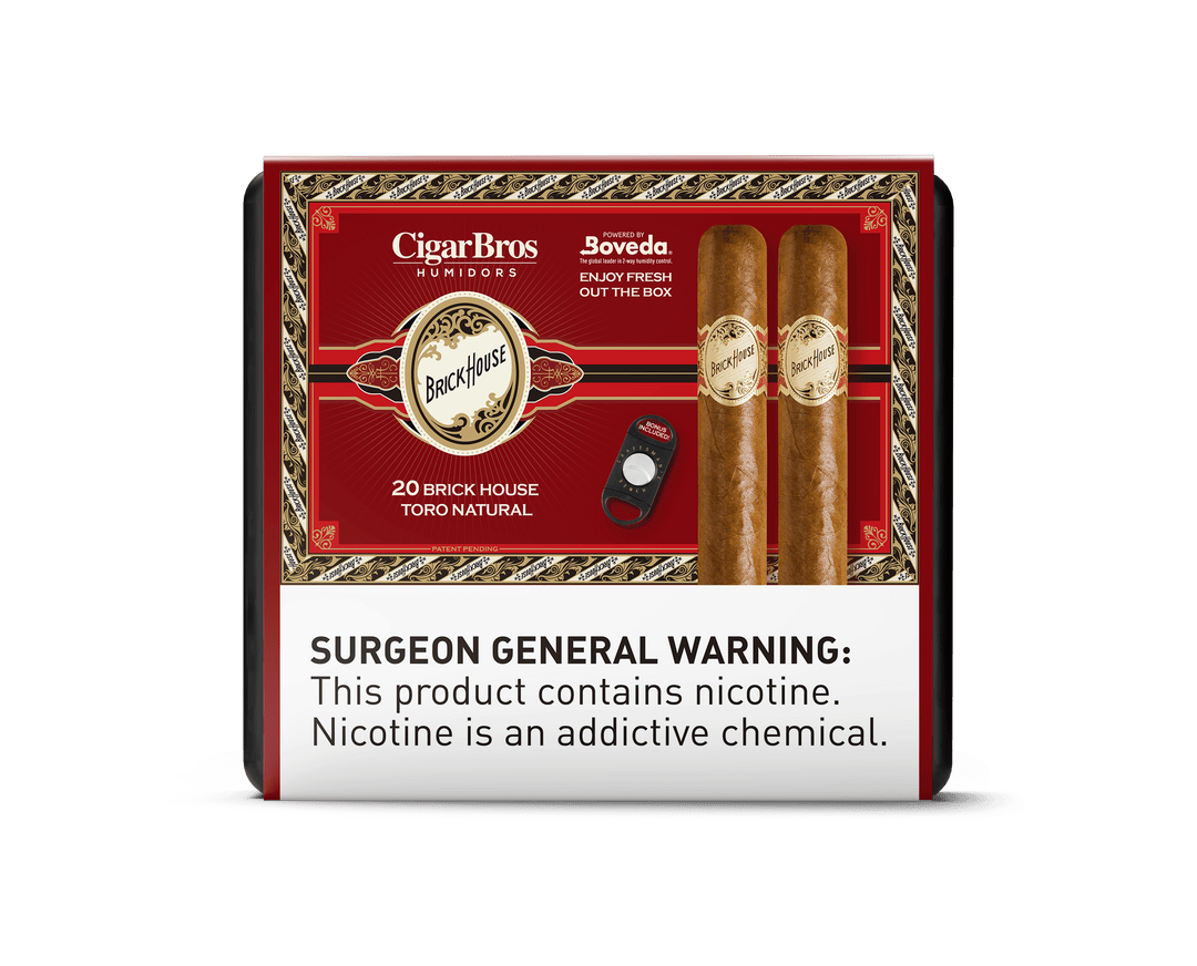 Brickhouse by CigarBros Cigars CigarBros 20ct Brickhouse Toro Classic + 9% Discount + FREE Humidor 