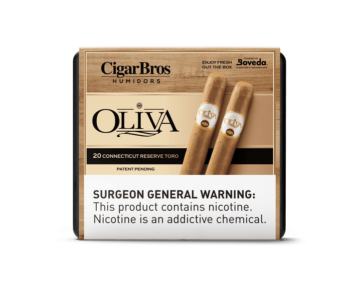 Oliva Connecticut Reserve by CigarBros Cigars CigarBros 20ct Oliva Connecticut Reserve Toro + 9% Discount + FREE Humidor 