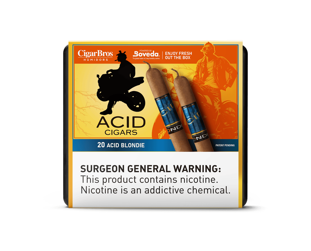 Acid Cigars by CigarBros Cigars CigarBros 20ct Acid Blondie + 9% Discount + FREE Humidor 