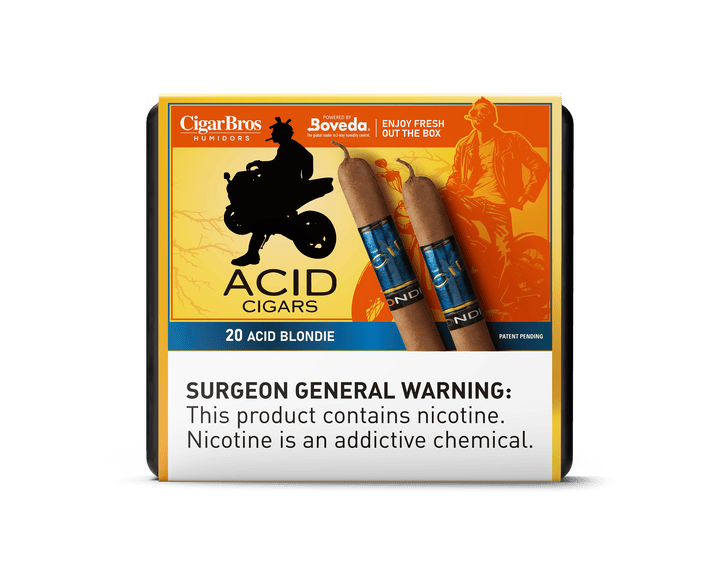 Acid Cigars by CigarBros Cigars CigarBros 20ct Acid Blondie + 9% Discount + FREE Humidor 