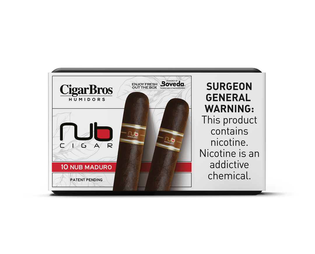 Nub by CigarBros Cigars CigarBros 10ct Nub Maduro + 7% Discount + FREE Humidor 