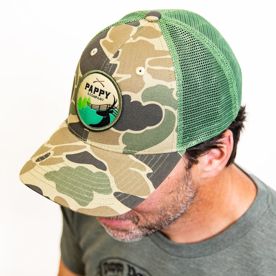 Pappy & Company Retro Camo Trucker Hat Apparel & Gear Pappy & Company 